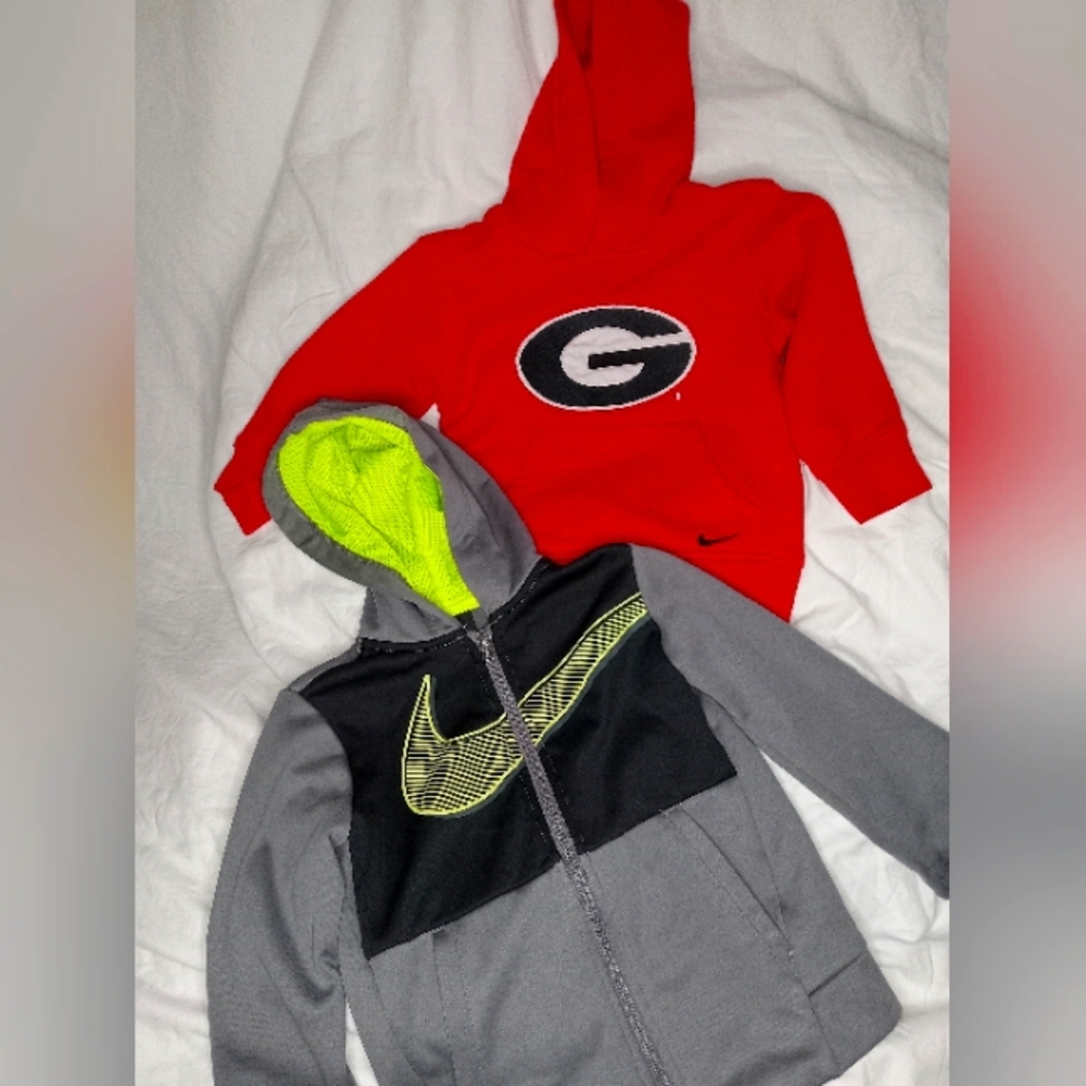 Nike Georgia Pullover and Nike Zip-Up Sweater 4t